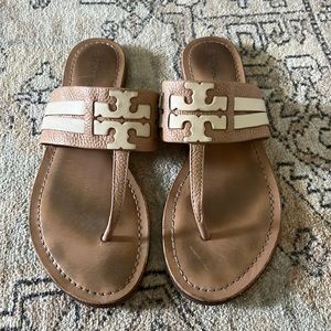 Tory Burch nude leather sandals
